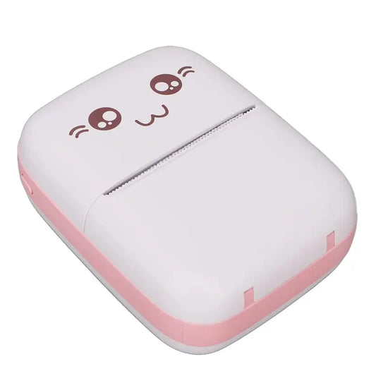 Pocket Mini Printer, Mobile Phone Bluetooth Connection Wireless Mini Thermal Printer with Android or iOS APP for Pictures, Portable Smart Printer,Contains 1 Rolls Thermal Paper