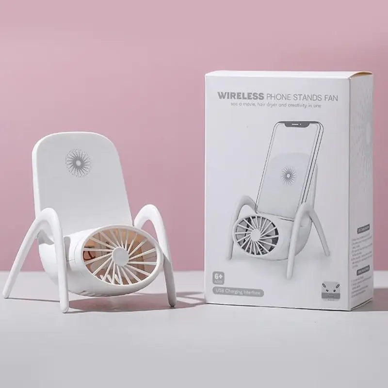 Portable Mobile Phone Holder Fan Personal Fan Multi- Function Fan Handheld Charging Fan (Battery Not Include)